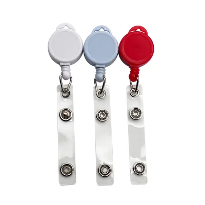 Colorful 25mm Lanyard Retractable Badge Reel Holder Cute Acrylic Name & ID Card Clip Wholesale Neck Rope Yoyo Holder Accessories