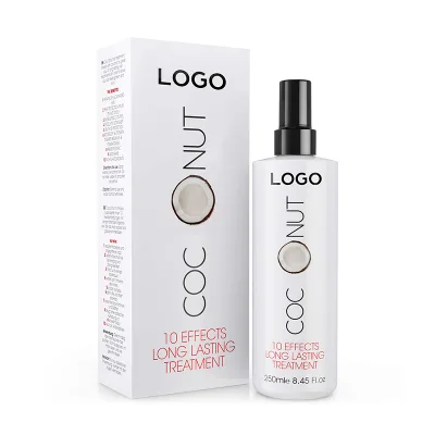 Private Label Coconut Oil Long Lasting Treatment Smooth Nourishing Hair Heat Protection Spray