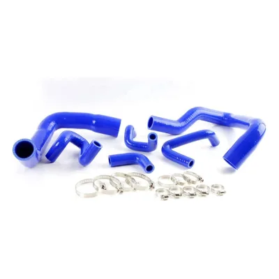Silicone Radiator Coolant Hose Pipe Kit W/Clamps Compatible with Ford Mustang V8/V6 MT 1979-1983