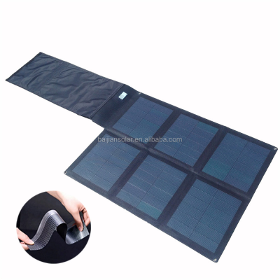 China Flexible Foldable Soft Fabric Photovoltaic Panel Solar 50W