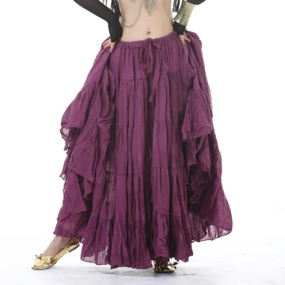 16M Circumference Retro Tribal Bohemian Style Flamenco Belly Dance Performance Practice 720 Degree Skirt