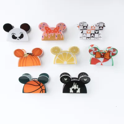 2023 Mickey Custom logo Hair Claw Clips  Lovely Claw Clips for Girls High Quality Claw Hair Clip