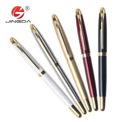 Customized Logo Metal Roller Ball Pen Promotional Business Gift with Steel Metal for Writing
