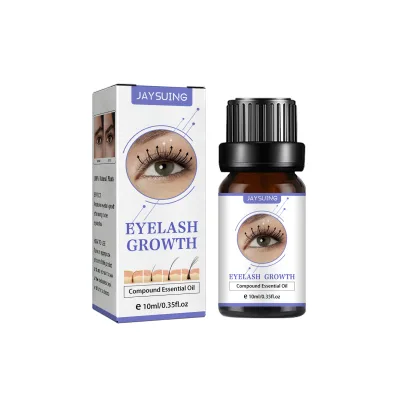Jaysuing Eyelash Serum Natural Beautiful Moisturizing Enhancer Treatment Eye Lashes Lengthening Black Curly Oil