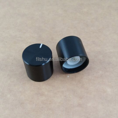 white index knurled aluminium knob, potentiometer knob, rotary switch knob