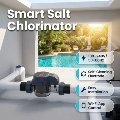 Factory Supply Intelligent Pool Salt and Chlorine Generator Systems Memory Function Low Salt Reminder 2-25G/h Clorador De Sal