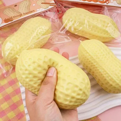 Creative simulation peanut stress-relieving toys,slow rebound, pinching fun, and stress relieving gadgets wholesale