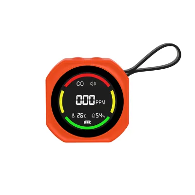 3 in 1 Carbon Monoxide Detector with Temperature Humidity Display 1600mah Battery Brightness Adjustment for Camping Rv Safety