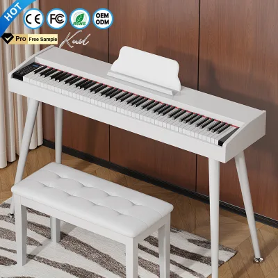 Wholesale Custom Professional Electrical Music Craft Weighted Keyboard 88keys Premium Materials Digital White Digital Piano