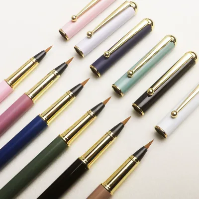 Student Metal Fountain Pen Soft Head Wolf Portable Scripture Calligraphy Beginner 0.5mm Writing Width