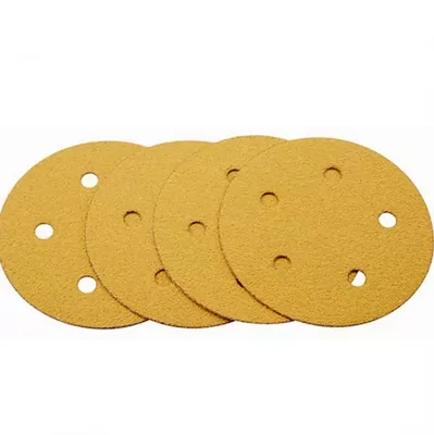 Yellow Sand Paper Disc 150mm 6inch Automotive Grind Tool Dust-Free Sanding Disc With OEM Support