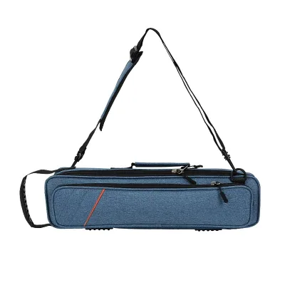 Lightweight Oxford Single Shoulder Backpack Bag with Ergonomic Backboard for 16/17 Hole Flute Wind Instrument Storage Pouch