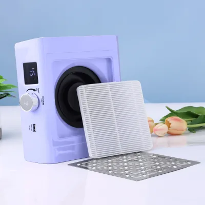 Professional Cordless pink Strong Power Nail Dust Collector Fan Vacoum Dust Collector for Nail Salon