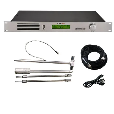 Professional 200W Aluminum Radio Station FM Transmitter Stereo Sound USB 2.0 Play 110V/220V Compatibility 87.5-108MHz Frequency