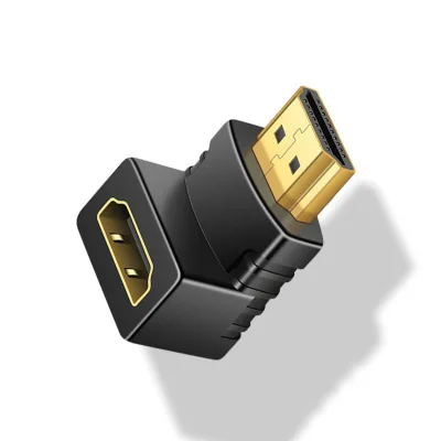 90 Degree HDMI Adapter up Down Left Right Angle Elbow Design Male to Female Adapter Extension Extender Connector