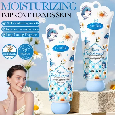 Y Best-seller SADOER Chamomile Petrolatum Nourishing Whitening Fragrance Hand Cream Moisturizing Soften Dry Hand Anti-chapping