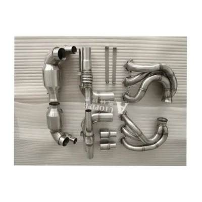 Exhaust Header Turbo Catback X-pipe with Catalyst