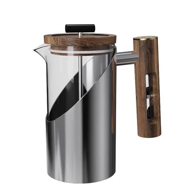 800ml French Press Coffee Maker French Press With Plunger Borosilicate Glass French Press Coffee Maker for Camping Travel Gifts