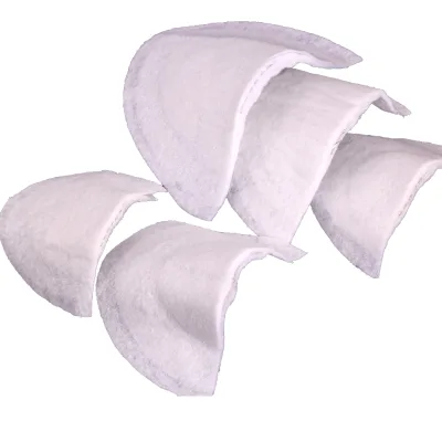 Wholesale Factory Price Yns Eco-Friendly 100% Polyester Non Woven Fabric Half Moon Shape Shoulder Pads Custom Color 3 Types