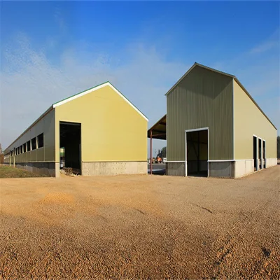 Prefab Steel Structure Free Stall Housing and Cow House Design