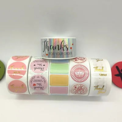 Custom Printed Self-Adhesive Vinyl Roll Paper Private Design Waterproof Skin Care and Perfume Logo Label Stickers