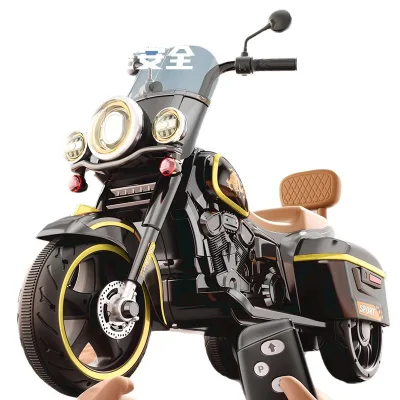 Wholesale Kids Electric Tricycle Motorcycle Remote-Controlled Tip-Resistant Plastic Toy Car for Boys and Girls Ages 1-6