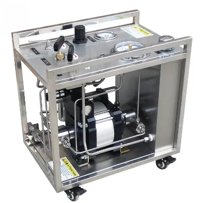 High Pressure Pneumatic Air Driven Natural/oxygen Gas Booster Pump System