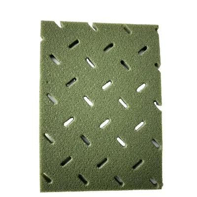 Artificial Turf Cushioning Mat a Green Foam Perforated Cushion for Turf in Football Fields Artificial Turf Cushion