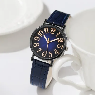 Simple Elegant Watch for Women Pink Black Leather Watchband Dress Lady Wrist Watches Casual Female Clock Hot Montre Femme
