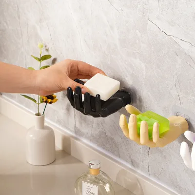 New Hand-Shaped No-Punch Hook - Multifunctional Creative Bathroom Shelf Tray - Suitable for Bathroom