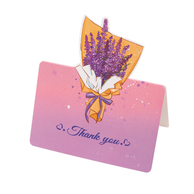 3D Flower Bouquet Greeting Card Creative Birthday  Card Thank You Message Cards