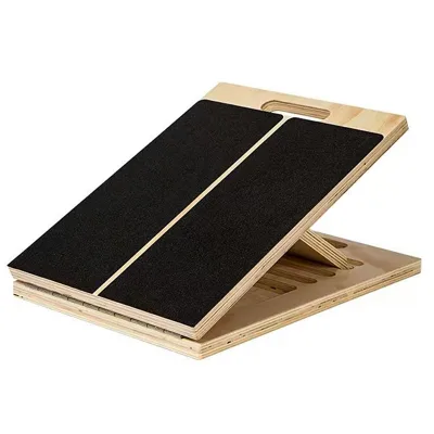 Adjustable Portable Wooden Incline Board Calf Stretching Leg/Knee/Heel/Ankle Exercise Aid 300 Lbs Weight Capacity Physical