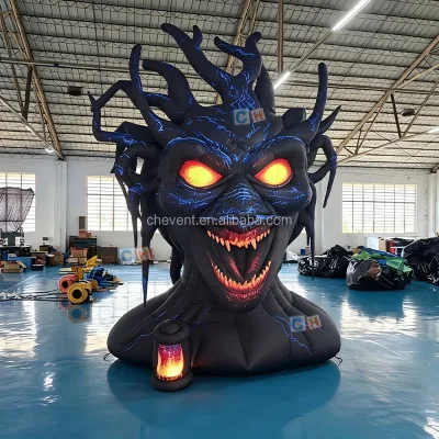Inflatable Devil Head Model Large Halloween Inflatable Monster Head for Yard Event Decoration Custom Inflatable Horror Character