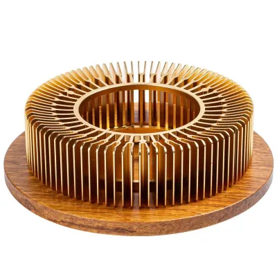 New Design Round Bamboo Teapot Warmer Alloy Stove Holder Teapot Base With Candle Holder for Heating Coffee Milk Food
