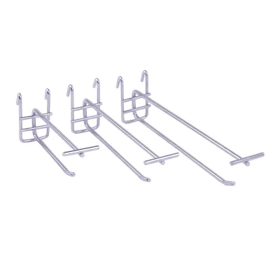 Double Line Mesh Panel Hook Hanger With Price Tag for Supermarket