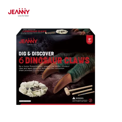 Educational Dig 6 Dinosaur Claw Glow in the Dark Dig It Out Diy Archeology Toys Fossil Dinosaur Skeleton Excavation Kits