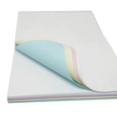 High Quality Ncr Paper Carbonless 55 Gsm Carbonless Paper Tear Away Ncr Paper Blue and Black