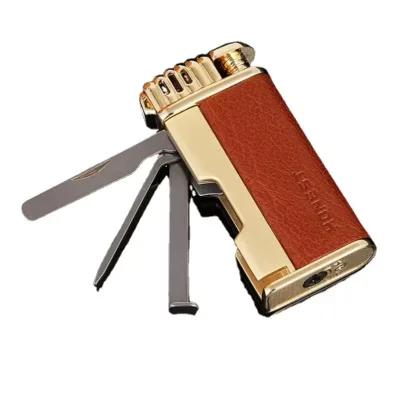 High Cigar Lighter End Multifunctional Lighter, Multifunctional Cigarette Lighter, Refillable Gas Lighter Gift