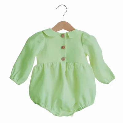 Ins Style Summer Sweet Baby Bodysuit Lace Collar Baby Onesie Breathable Baby Rompers