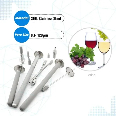 0.5 Micron Sparger Ss316 Microbubble Diffuser for CO2 Micro Bubble Diffuser Distillation Manufacturing