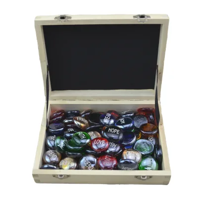 High Quality and Very Beautiful Glass Beads with Printing Words Glass Beads As a Gift for Your Friends