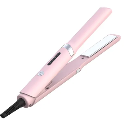 Ulelay 2-in-1 Hair Straightener & Curly Hair Tools Portable Mini PTC Quick Heating with Titanium Plate Direct Factory Sale