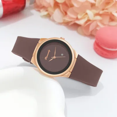 Fashion Simple Roman Numerals Calendar Ladies Sports Quartz Watch Casual Women's Silicone Pin Buckle Clock Wristwatch
