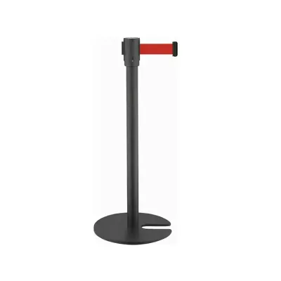 U Shape Queue Pole Black Safe Stand Stanchion Post for Shopping Mall,museum and Ceremony
