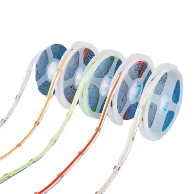 Hot Style 8mm Led Strip Light Flexible 3000k 4000k 6000k Indoor 12v 24v Cob Strip Light 5m