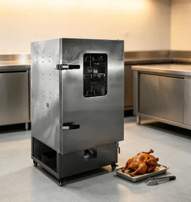 Temperature Controlled Commercial Smoking Furnace with Multi Layer Food Hanging Rack
