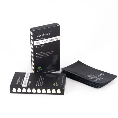 Household Private Customization Black Dental Tooth Oral 5D Gel PAP Charcoal Teeth Whitening Strips