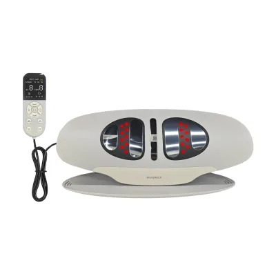 Custom logo Heathcare Electric Heat airbag Vibration Waist Massager Pain Relief Lower Back Massage Pad  Lumbar Traction Device