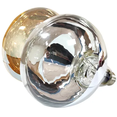 R125 E27 360 Degree Brass Aluminum Reflector Antique Heat Lamp Bulb Bath Bully Bulb