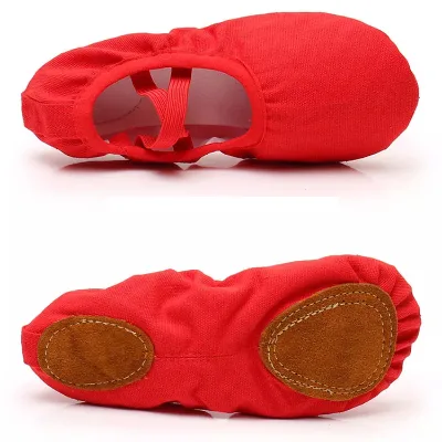 Kids Dance Slippers Adult Professional Ballet Shoe Girl Women Slippers Shoe Split Soft Gymnastics Ballet Dance Shoes